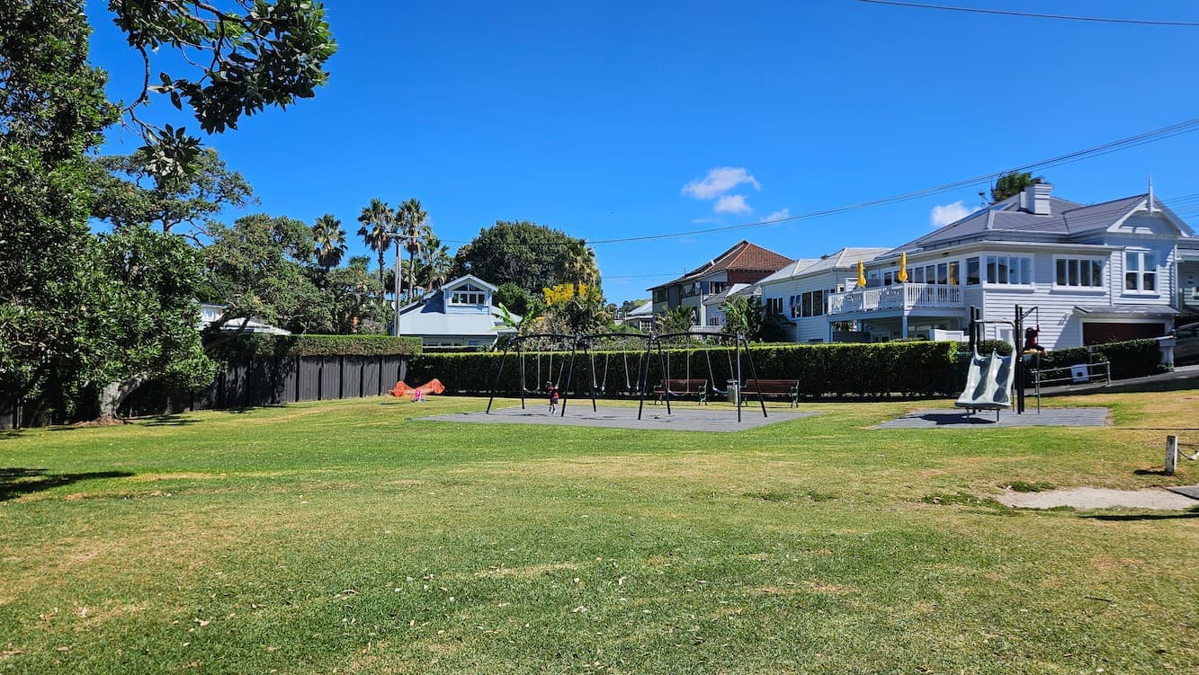 Cheltenham Beach playground, Auckland